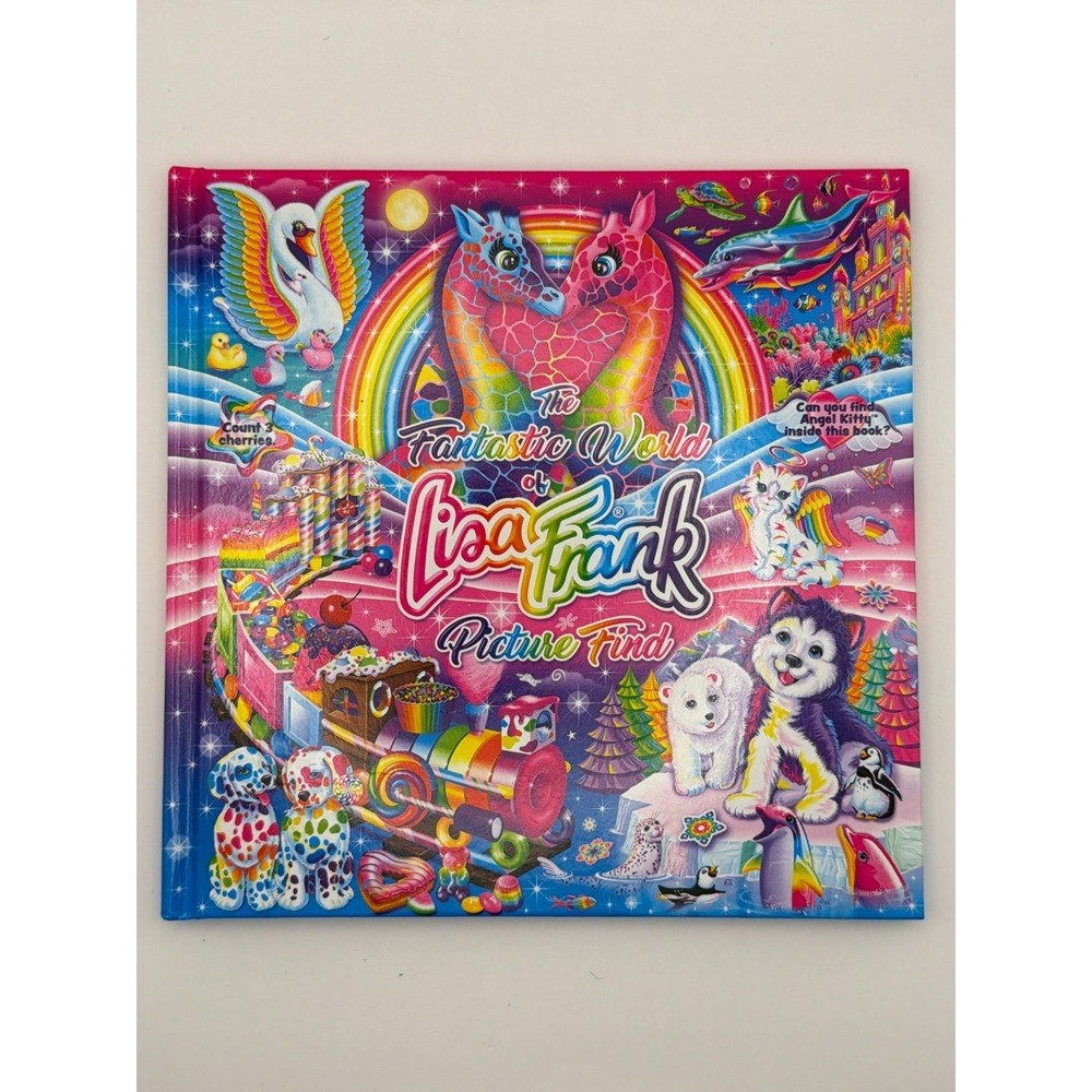 Lisa Frank Picture Find Hardcover Book 2019 H-E-B Read 3 Rainbow Animals